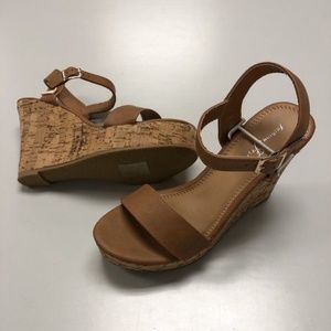 Wedge Sandals from Fashion Focus - Super-1 Cognac